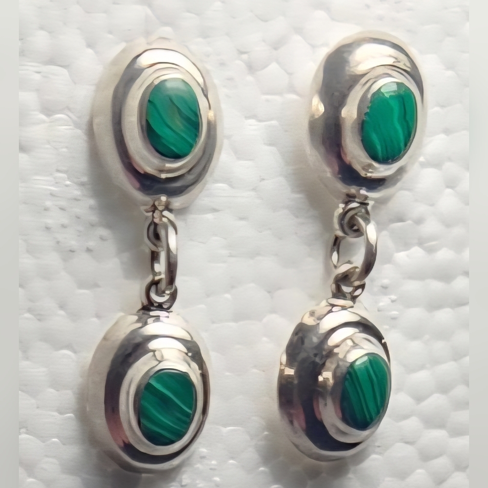 Malachite Earrings, Both Classic And SW, Beautifully Made